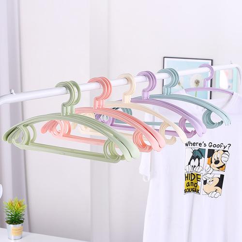 Home Clothes Hanger Adult No Trace Plastic Clothes Hanger Multi-functional Clothing Store Anti-slip Clothes Hanger Pants Hanger Factory Wholesale 