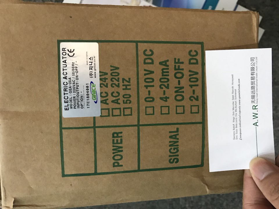 GDTHO-1420pt100 韩国GINICE吉事执行器