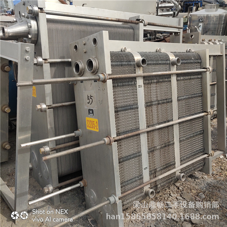 二手20平方列管冷凝器  螺旋板换热器  二手板式换热器