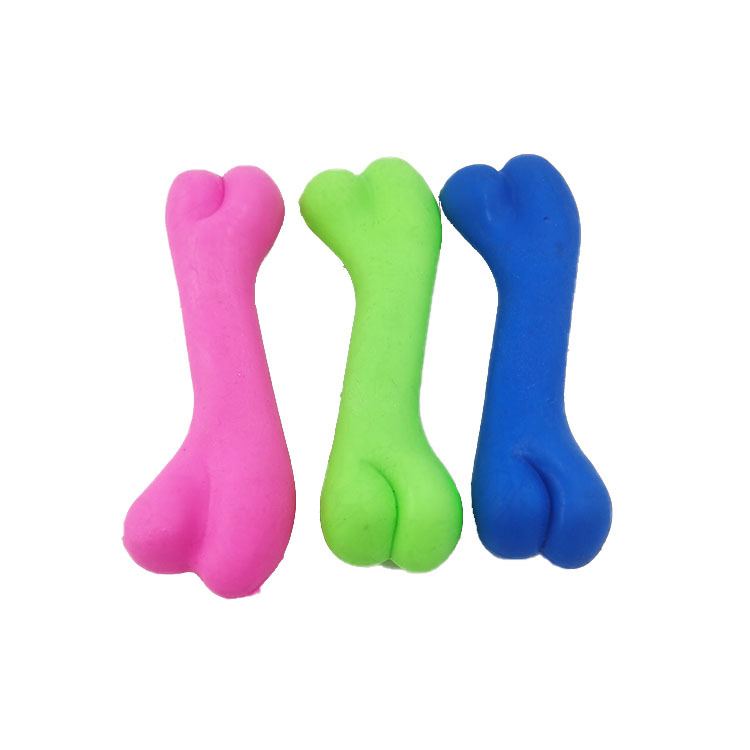 Molares para mascotas de hueso pequeño gato y perro TPR juguete de goma suave entrenamiento resistente a mordeduras juguete para mascotas juguete ventas directas de la fábrica