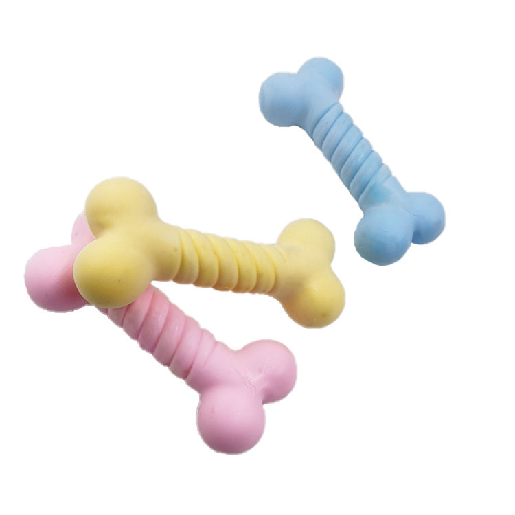 Amazon perro juguete TPR espuma fragancia hueso resistente a los mordiscos palo entrenamiento para mascotas aliviar el fabricante de juguetes tapados