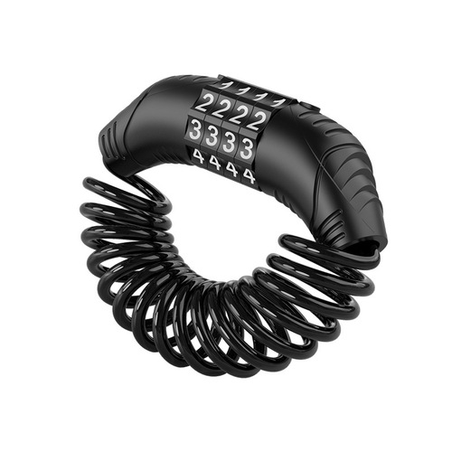 Factory direct sales electric vehicle helmet lock, motorcycle anti-theft lock, mountain road bike password steel wire cable lock