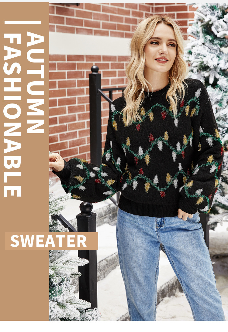 Christmas Loose Pullover Knitwear  NSYH7119