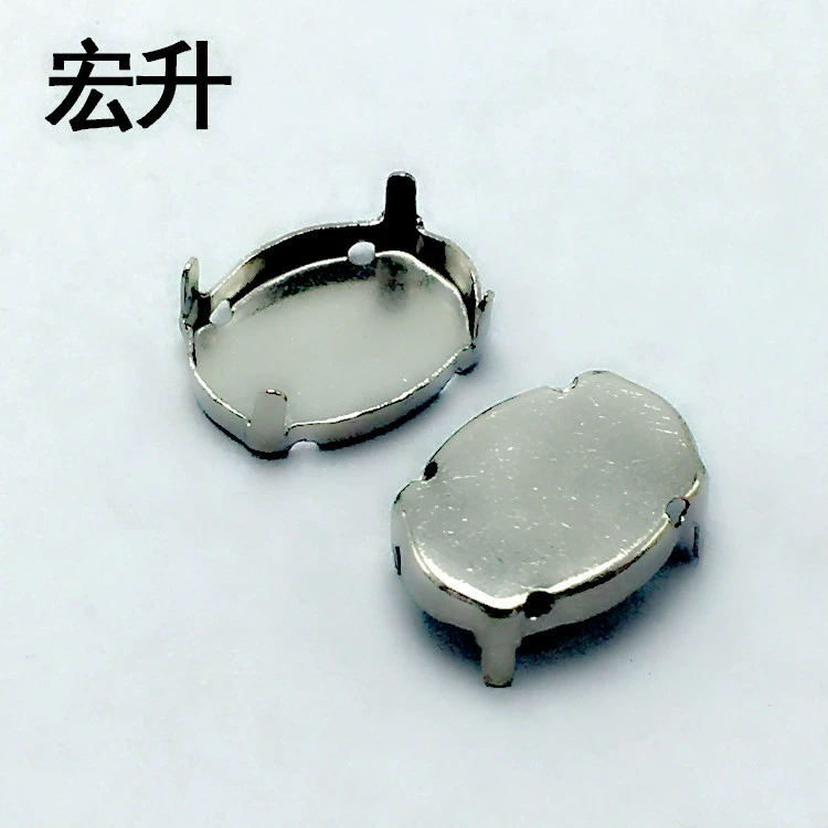 Hongsheng DIY глянцевые ювелирные аксессуары горный хрусталь Нижняя опора Овальный драгоценный камень четыре когтя алмаз пустая Опора железная розничная торговля