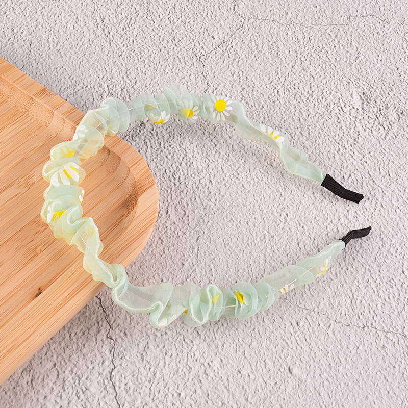 Korean New Pure Color Daisy Hair Band display picture 6