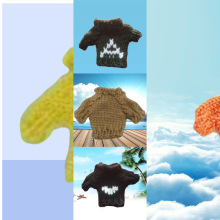 针织毛线玩偶玩具挂件公仔毛绒娃娃动漫卡通毛衣周边迷你维尼熊