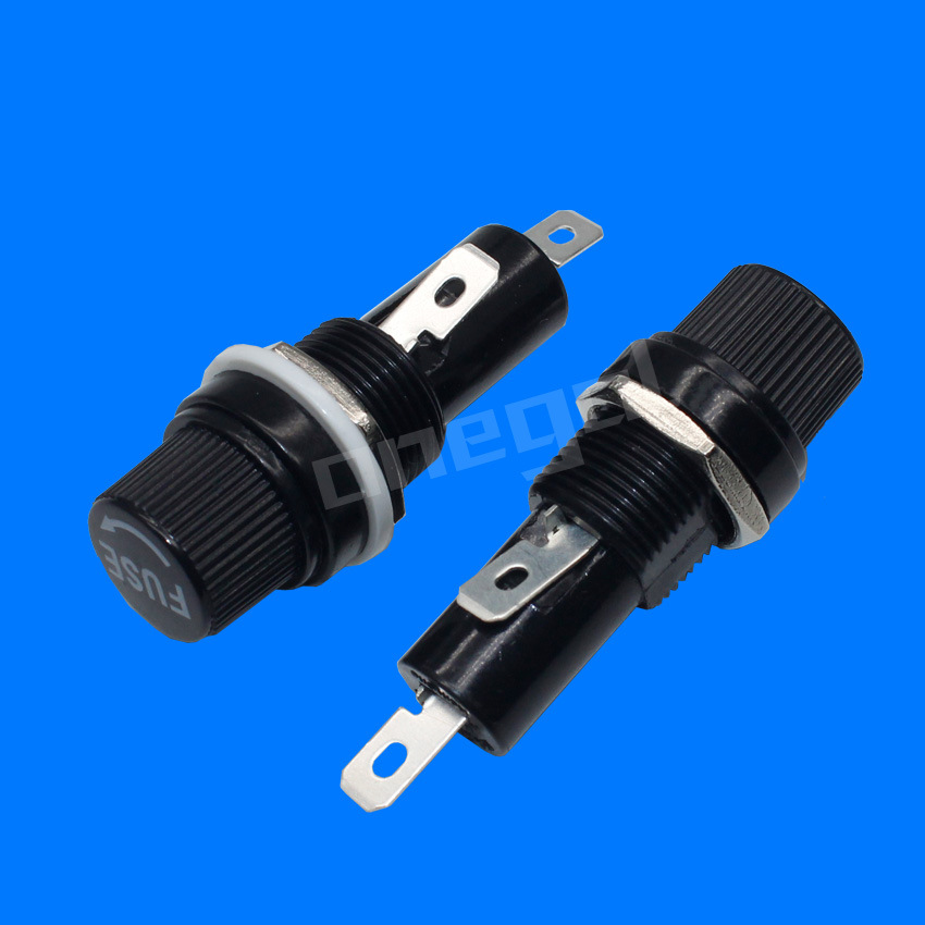 保险丝管座 配6*30mm保险丝 阻燃耐高温过载熔断器 电路保护器