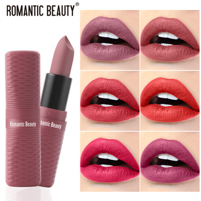 Romantic Beauty持久不沾杯多色口红美妆  欧美跨境上色唇膏唇彩