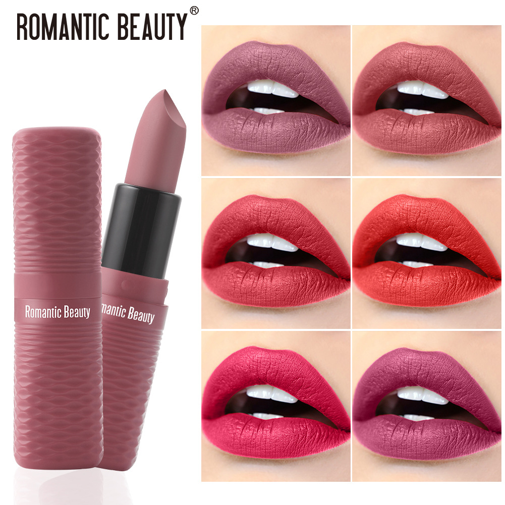 Romantic Beauty持久不沾杯多色口红美妆  欧美跨境上色唇膏唇彩