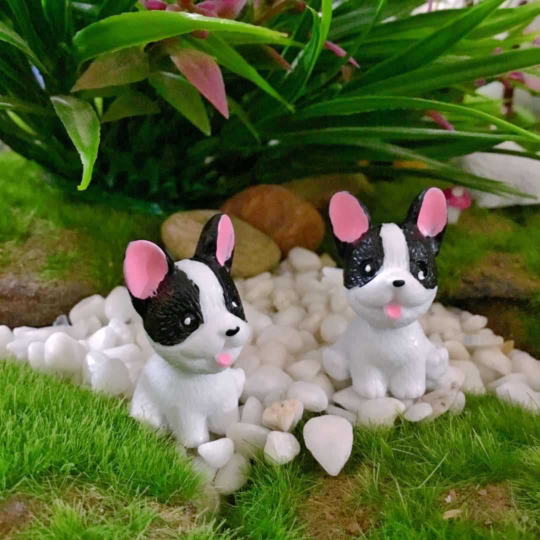 微景观可爱创意微迷你小狗树脂仿真小狗公仔小摆件工艺家居饰品|ms