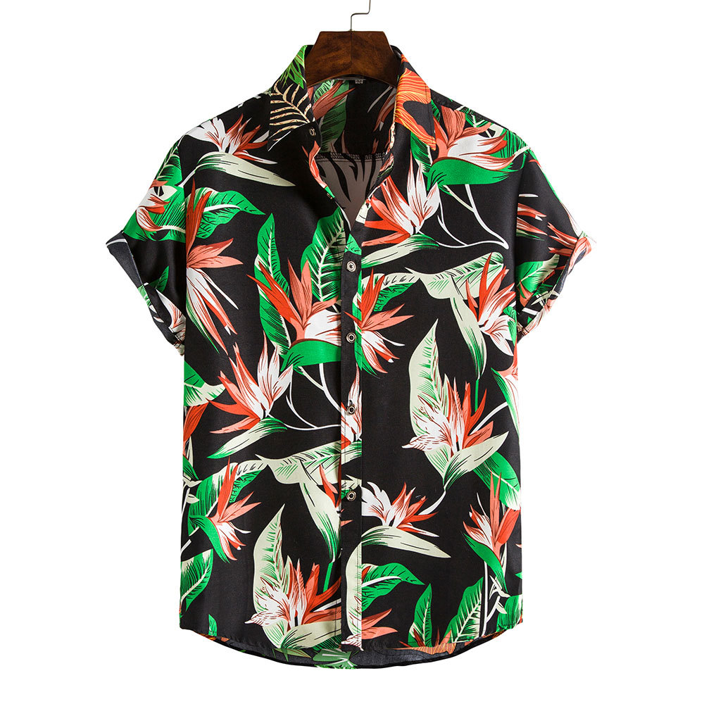 Men's Ditsy Floral Blouse Men's Clothing display picture 83