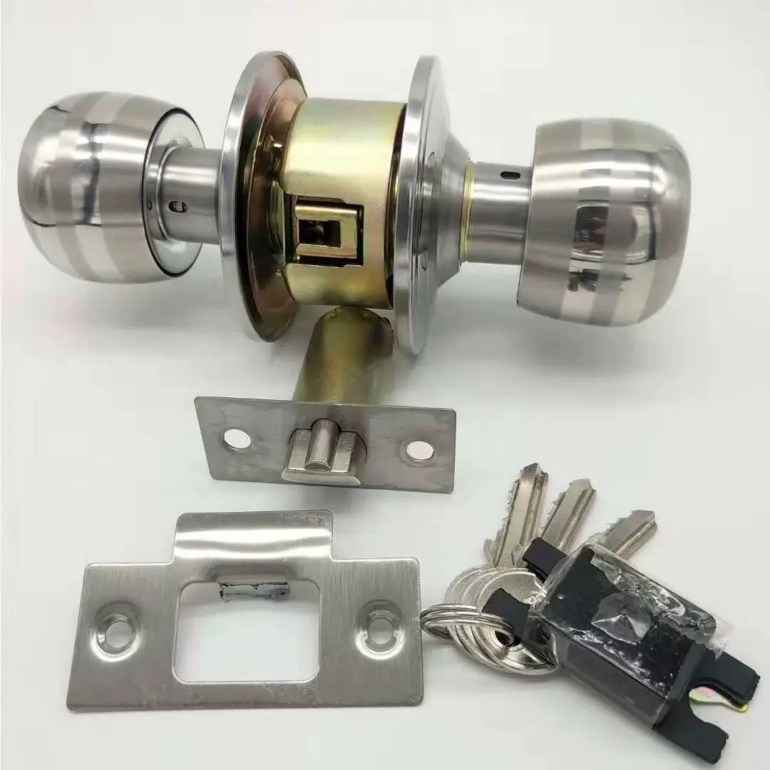 球形锁球形门锁室内卧室房门球锁不锈钢通用木门锁圆锁芯卫生间锁