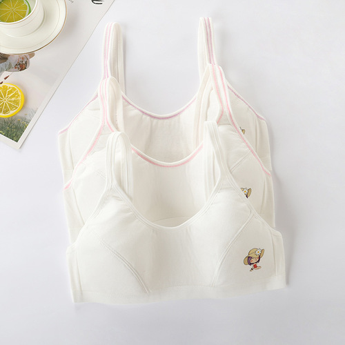 Girls' small vest bra, older children's students, junior high school students 9-16 years old, adolescent girls' thin cotton underwear