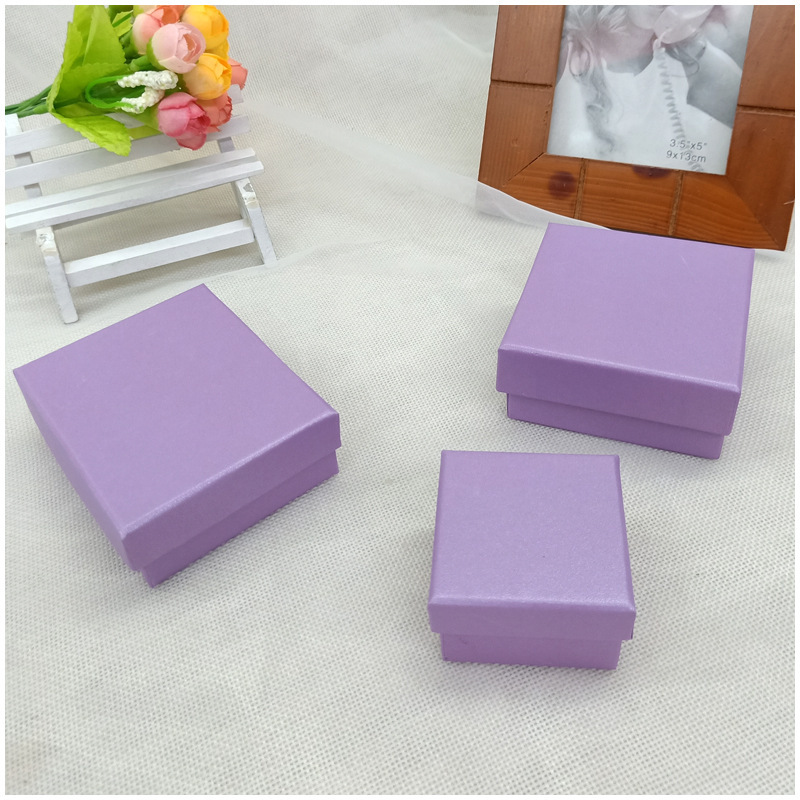 Fashion Solid Color Paper Jewelry Boxes display picture 6