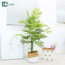 现货散尾葵大型北欧落地仿真植物夏威夷葵凤尾葵厂家直销