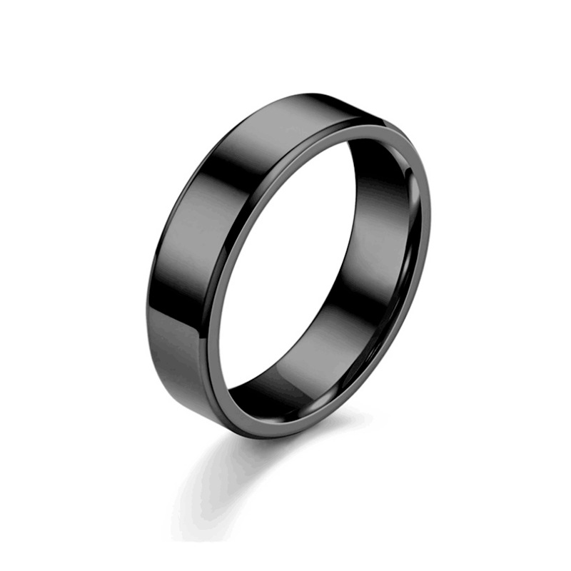 Fashion Geometric Customization Laser Engraving Stainless Steel Unisex Band Rings Men Band Rings display picture 3
