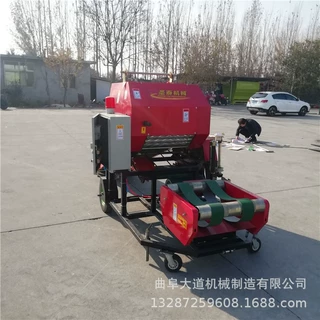 秸秆揉丝打包一体机  青储圆捆包膜机 智能化青储饲料打包机