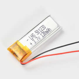 厂家供应051230 501230 130MAH 3.7V聚合物锂电池 蓝牙耳机电池