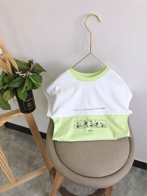 2020新款兒童短袖T恤寶寶全棉夏裝套頭上衣萌必貝廠家直供ins潮