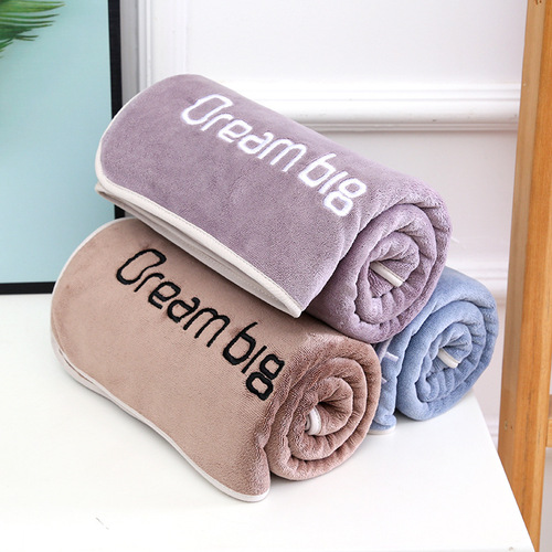 Youth Style Towel, Thick 400g Superfine Fiber Logo Soft Gift Couple Border Towel