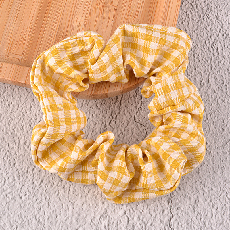 Fashion Plaid Hair Scrunchies Wholesale display picture 7