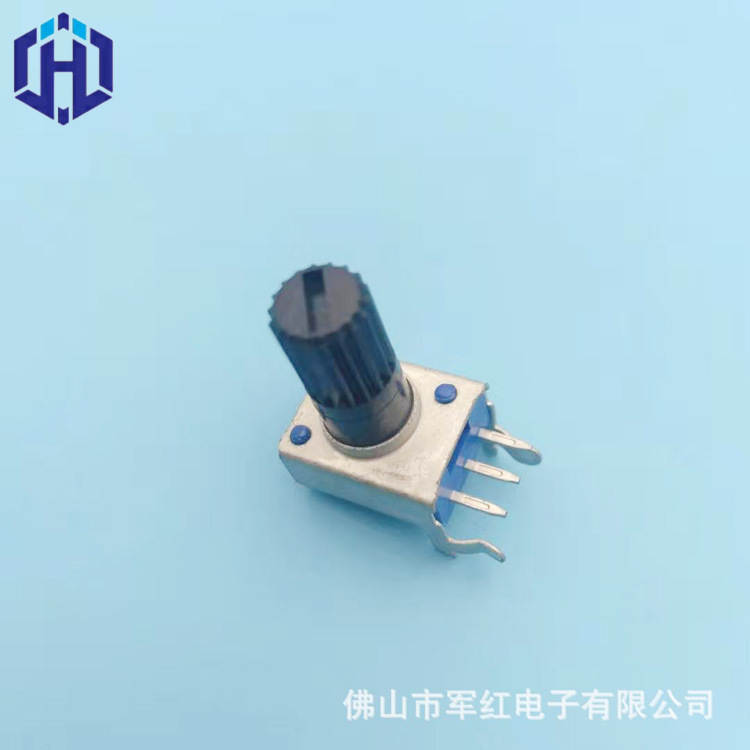 供应汽车功放09系列电位器 单联双联调音电位器b10k