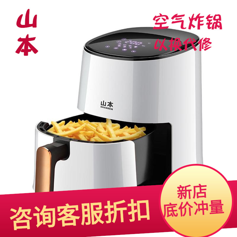 山本空气炸锅2021TS家用3L新款大容量智能网红全自动电炸锅薯条机|ms