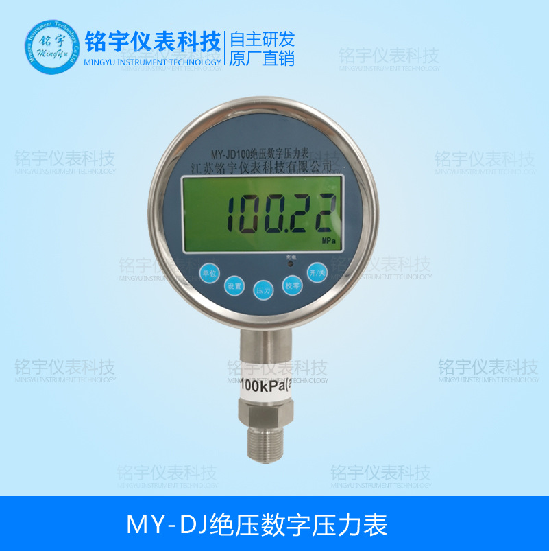精密数字绝压表电子显示真空表绝对压力标准表数显真空标准表