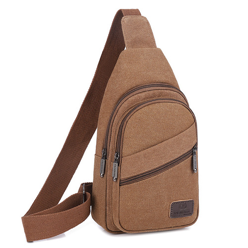 Bags  new men's chest bag canvas bag crossbody bag men's bag shoulder bag chest small backpack casual waist bag