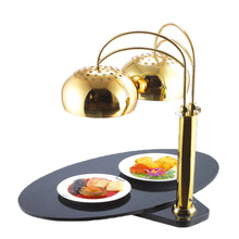 卓晉商用豪華不銹鋼食物保溫燈自助餐展示燈曬燈加熱小食燈照明器