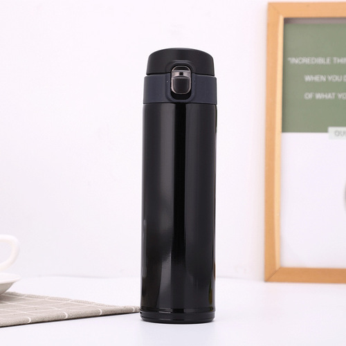 Thermal cup 304 stainless steel quick-release lid leak-proof portable vacuum car cup outdoor cup factory wholesale