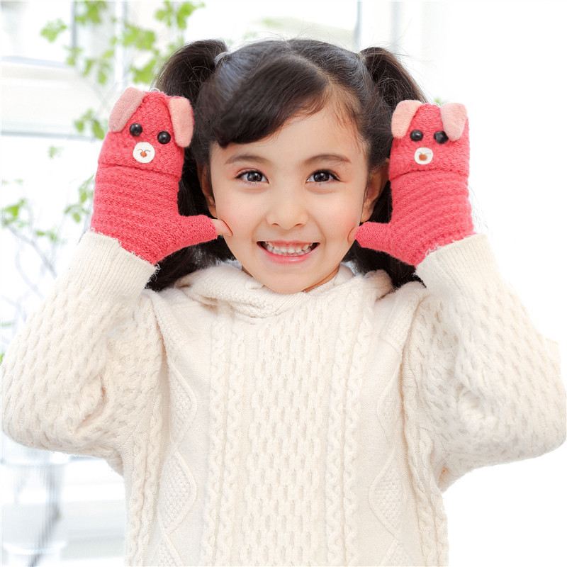 Children Unisex Cute Cartoon Cotton Blend Polyester Gloves 1 Pair display picture 1