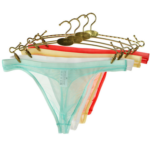 Junye Men's Nude Transparent T-Pants Thin Mesh Sexy Underwear Sexy Temptation Breathable Men's Youth T-Pants