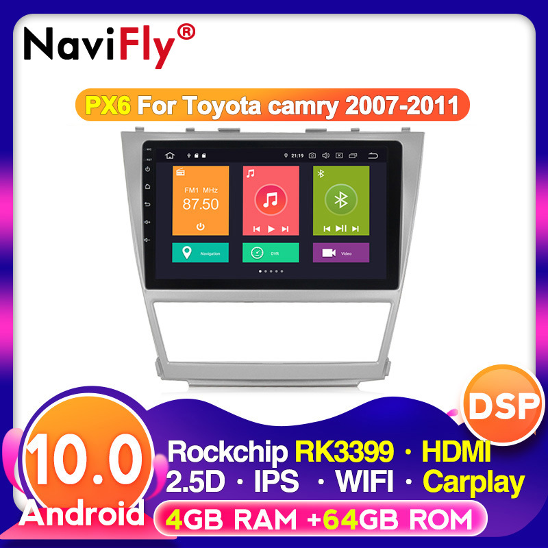 Applicable To Toyota Camry 2007 2011 Modified Android Big Screen Reversing Image Navigation Bluetooth Integrated Machine