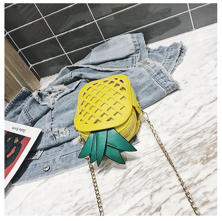 Pineapple Pu Creative Shoulder Bag display picture 11