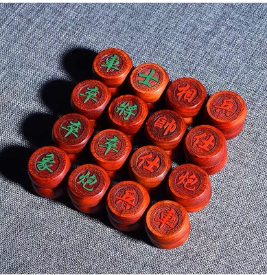 Chinese chess African rosewood High-grade mahogany 4.8cm suit student the elderly gift Checkerboard Gift box