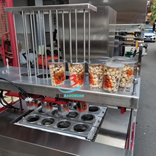 全自动爆米花灌装封口机 纸杯装玉米爆米花封口机 颗粒桶装爆米花