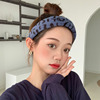 Retro headband, goods, demi-season plush hairpins, hair accessory, Korean style, new collection