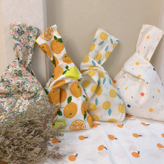 Japanese-style trendy women's crossbody bag, lightweight fabric tote with handle, suitable for female students, walking and shopping, coin purse wrist bag