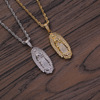 Necklace hip-hop style, pendant for beloved, brand accessory suitable for men and women, European style