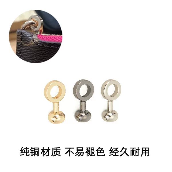 Pure Copper Zipper Gap Buckle Bag Retrofit Accessories Metal Presbyopic Bag Inner Bag Retrofit Parts Crossbody Bag Hardware