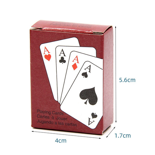 Poker Good Q mini small playing cards fun and cute small travel poker children's counting addition and subtraction calculation small cards