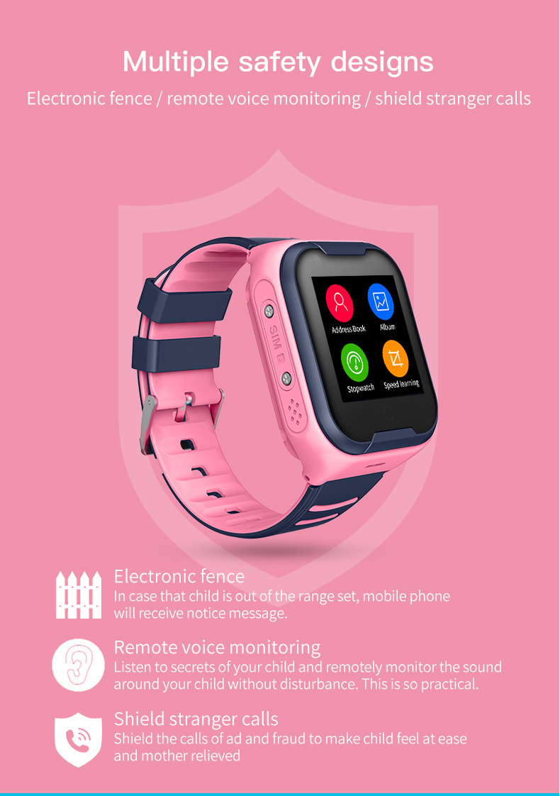 The 4G version of the cross-border smart watch exclusively for students and children supports video calls, full network compatibility, AI payment and positioning undefined