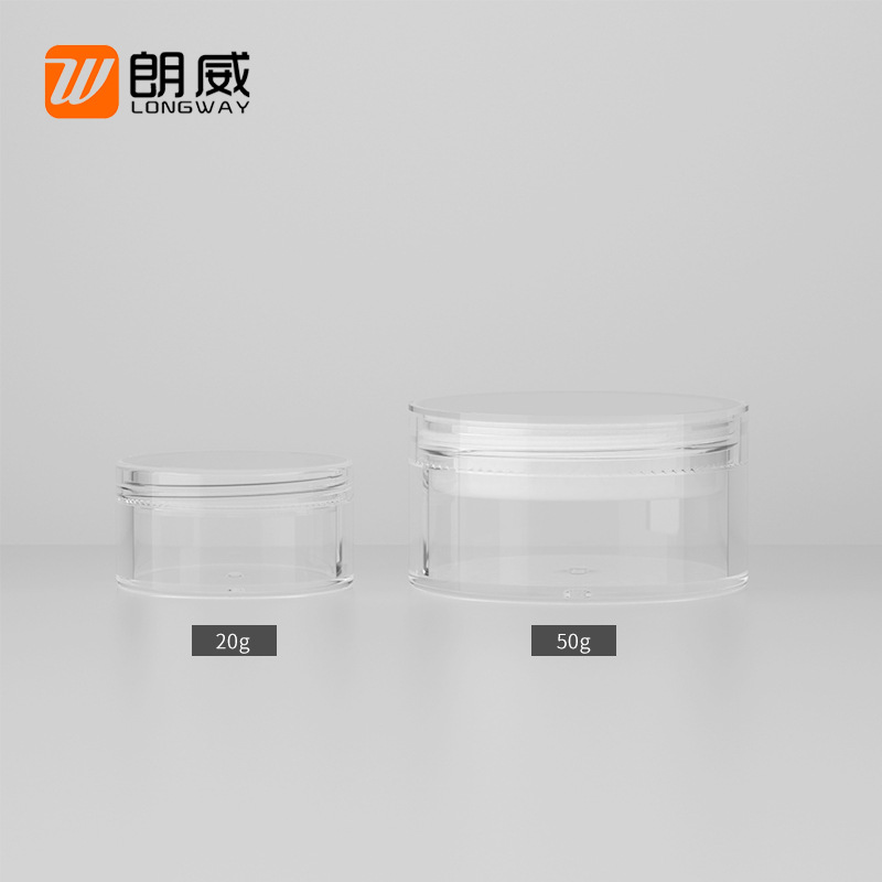 50g caja de polvo suelto transparente (con soplo) herramientas de belleza portátiles de viaje cosméticos caja de sub-embalaje materiales de sub-embalaje