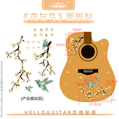 HELLOGUITAR face sticker guitar face sticker guitar decoration face back sticker