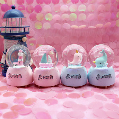 One piece On behalf of originality Marine romance luminescence Dolphin Snowflake crystal ball Decoration student birthday girl student