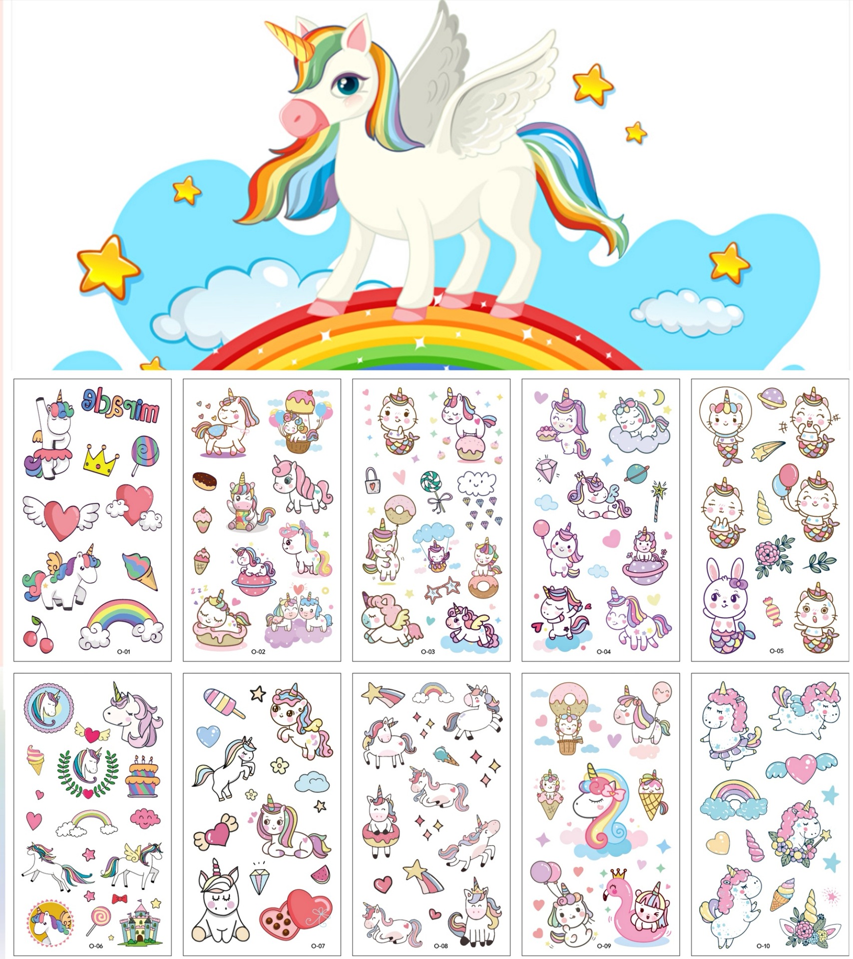 cartoon tattoo stickers