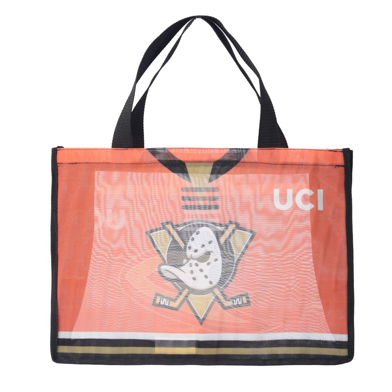 Capacious nylon foldable beach shopping bag one shoulder