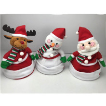 亚马逊圣诞节系列圣诞帽会唱歌跳舞搞笑帽子电动毛绒玩具公仔礼品