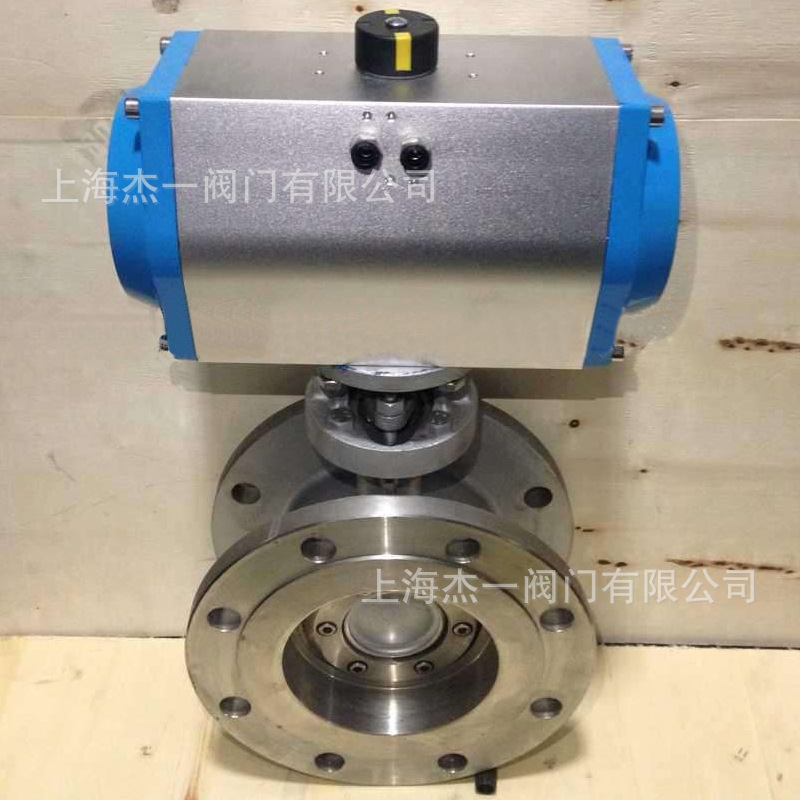 气动法兰硬密封蝶阀 D643W-16P 304不锈钢 DN50~DN500 双作用